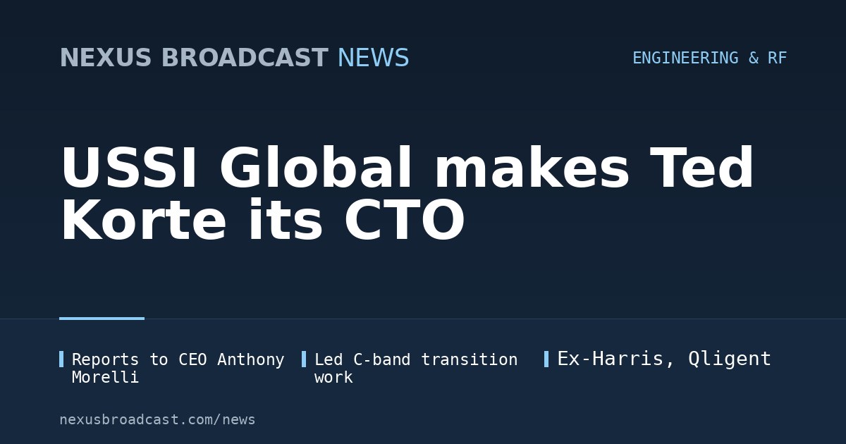 USSI Global makes Ted Korte its CTO