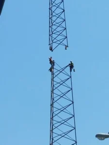 LPFM Radio Station Tower Erection